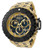 Invicta Men's 34595 Sea Hunter Quartz Chronograph Black, Gold Dial Watch