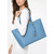 Michael Kors Jet Set Travel Medium Saffiano Leather Top-Zip Tote Bag (STH PACIFIC) 38S1GTVT8L-Sth Pacific