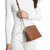 Michael Kors Jet Set Medium Crossbody Leather Handbag (LUGGAGE) …