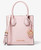 Michael Kors Mercer Extra-Small Pebbled Leather Crossbody Bag (Powder Blush) 35S1GM9T0L-424