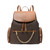 Michael Kors Jet Set Large Signature PVC Chain Backpack Flap Book Bag (brown sig) 35T1GTTB3B-200