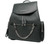 Michael Kors Jet Set Large Signature PVC Chain Backpack Flap Book Bag (Black) 35T1STTB3B-001