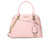 Michael Kors Jet Set Medium Logo Dome Satchel (Powder Blush) 35H1GTVC2L-424