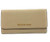 Michael Kors Jet Set Travel Large Trifold Leather Wallet (Bisque) 35S8GTVF7L-bisque