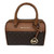 Michael Kors Extra Small Duffle Travel - Leather/Coated Canvas Cross Body Bag (Brown) 35S2GTFC0B-200