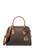 Michael Kors Ayden Medium Logo and Faux Leather Satchel (BROWN)38F1CYVS2B-200