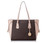 MICHAEL Michael Kors Voyager Medium Multifunction Top-Zip Tote (Brown/Soft Pink) 30F8GV6T8B-266