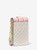 MICHAEL KORS CARMEN SMALL FAUX LEATHER PHONE CROSSBODY BAG (Powder Blush) 35S2GNMC5B-424