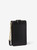 MICHAEL KORS CARMEN SMALL FAUX LEATHER PHONE CROSSBODY BAG (Black) 35T2GNMC5L-001