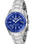 invicta Women's 35600 Pro Diver Quartz 3 Hand Blue Dial Watch