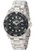 Invicta Men's Quartz Watch with Black Dial Analogue Display and Silver Stainl...