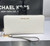 Michael Kors Jet Set Travel Continental Zip Around Leather Wallet Wristlet (Optic White) 35T7GTVE7L-opwhi