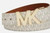Michael Kors Women Reversible Buckle Belt 558390 (Vanilla, Extra Large) 558390-200-XL