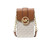 MICHAEL KORS Carmen Small Logo Smartphone Crossbody Bag (Vanilla) 35S2GNMC5B-149