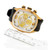 Invicta Men's 10068 Lupah Quartz Chronograph Silver, Gold Dial Watch