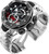 Invicta Men's 33480 Reserve Quartz Chronograph Black, Silver, Red Dial Watch