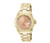 Invicta Women's 16850 Angel Quartz 3 Hand Rose Gold Dial Watch