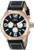 Invicta Men's 1429 II Collection 18k Rose Gold-Plated Stainless Steel and B...