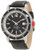 red line Men's RL-50013-11-BK Meter Automatic Black Dial Black Leather Watch ...