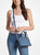 Michael Kors Veronica Extra-Small Saffiano Leather Crossbody Bag (Denim) 32S3G6VC0L-dnm