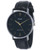 Casio MTP-VT01L-1B Men's Minimalistic Black Dial Black Leather Band Analog Watch