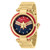 Invicta Women's 36953 Marvel Quartz 3 Hand Blue, Gold, Red Dial Watch