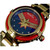 Invicta Women's 36953 Marvel Quartz 3 Hand Blue, Gold, Red Dial Watch