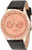 Invicta Men's 6752 Vintage Rose Dial Black Leather Watch [Watch] Invicta