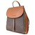 Michael Kors Phoebe Medium Zip Pocket Backpack Brown MK Signature 35F2G8PB6B-847