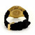 Invicta Women's 1643 Angel Crystal Accented White Dial Black Silicone Watch