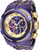 Invicta Men's 38748 Reserve Quartz Chronograph Purple, Gold Dial Watch