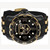 Invicta Men's 42309 NHL Los Angeles Kings Quartz 3 Hand Gold, Black, White Dial Watch