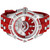 Invicta Men's 43265 MLB Cincinnati Reds Quartz Red, Silver Dial Watch