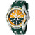 Invicta Men's 43278 MLB Oakland Athletics Quartz Green, Yellow Dial Watch