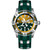 Invicta Men's 43278 MLB Oakland Athletics Quartz Green, Yellow Dial Watch