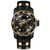 Invicta Men's 42317 NHL Minnesota Wild Quartz 3 Hand Gold, Black, White Dial Watch