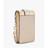 Michael Kors Carmen Small Logo Smartphone Crossbody Bag (PALE GOLD) 35F3GNMC1M-palgold