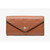 Michael Kors Jet Set Travel Large Logo Embossed Leather Envelope Wallet (Luggage) 35F3GTVE7T-230