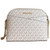 Michael Kors Jet Set Medium Crossbody Leather Handbag (Optic White/Rose Gold)