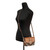 Michael Kors Carmen Small Brown Signature PVC Leather Flap Crossbody Handbag 35S2GNML2B-847