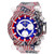 Invicta Men's 26642 Coalition Forces Quartz Chronograph Blue, Silver, Red Dial Watch