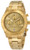 Invicta Men's 1279 II Collection Chronograph Gold Dial 18k Gold Ion-Plated St...