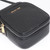 Michael Kors Womens Jet Set Travel Medium Leather Crossbody Bag, Solid Black/Gold 35H3GTVC2L-001