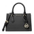 Michael Kors Sheila Small Non-Leather Vegan Satchel (Black with Gold Hardware)35S3G6HS5L-001
