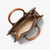 Michael Kors Mirella Small Brown PVC Top Zip Shopper Tote Crossbody Women's Handbag 35F2G7ZC5B-847