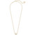 Kendra Scott Tess Pendant Necklace for Women, Fashion Jewelry, Rose Gold-Plated, Iridescent Dichroic Glass4217704130