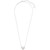 Kendra Scott Ari Heart Pendant Necklace for Women, Fashion Jewelry, Rhodium-Plated, White Mother-of-Pearl 4217704864