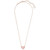 Kendra Scott Ari Heart Adjustable Length Pendant Necklace for Women, Fashion Jewelry, 14k Rose Gold-Plated, Pink Drusy 4217704865