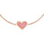 Kendra Scott Ari Heart Link Chain Bracelet for Women, Fashion Jewelry, 14k Rose Gold-Plated, Pink Drusy 4217710130