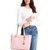 Michael Kors Maisie Large Pebbled Leather 3-in-1 Tote Bag Powder Blush Pink MK 35T1G5MT7T-PBmulti